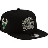 New Era 9Fifty 3 Line Milwaukee Bucks Snapback Hat-right