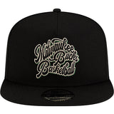 New Era 9Fifty 3 Line Milwaukee Bucks Snapback Hat-front