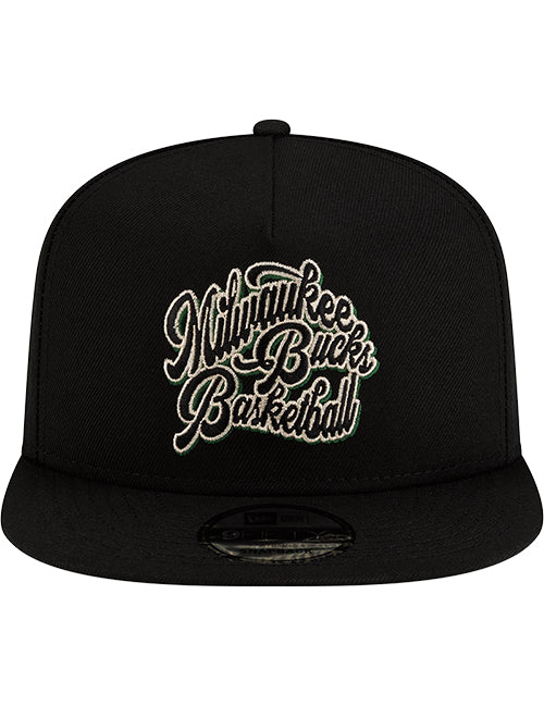 New Era 9Fifty 3 Line Milwaukee Bucks Snapback Hat-front