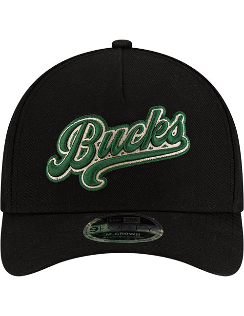 New Era 9Fifty Close of Day Milwaukee Bucks Snapback Hat-front