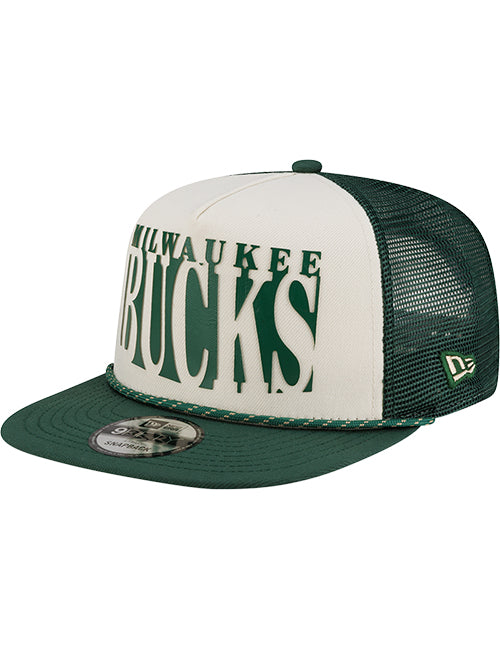 New Era 9Fifty Racing Milwaukee Bucks Snapback Hat-left