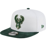 New Era 9Fifty Corduroy Bill Milwaukee Bucks Snapback Hat-left