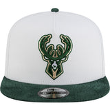 New Era 9Fifty Corduroy Bill Milwaukee Bucks Snapback Hat-front