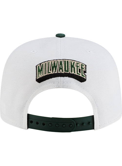 New Era 9Fifty Corduroy Bill Milwaukee Bucks Snapback Hat-back
