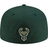 New Era 59Fifty Wisconsin All Over Print Brim Milwaukee Bucks Fitted Hat-back