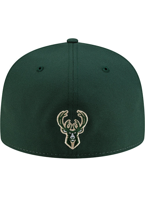 New Era 59Fifty Wisconsin All Over Print Brim Milwaukee Bucks Fitted Hat-back