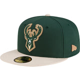 New Era 59Fifty Milwaukee Bucks Leather Fitted Hat-left