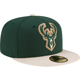 New Era 59Fifty Milwaukee Bucks Leather Fitted Hat-right