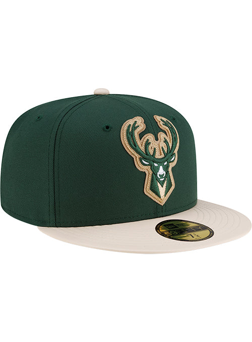 New Era 59Fifty Milwaukee Bucks Leather Fitted Hat-right