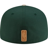 New Era 59Fifty Milwaukee Bucks Leather Fitted Hat-back