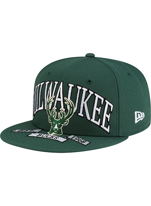 New Era 59Fifty Establish Ribbon Milwaukee Bucks Fitted Hat-left