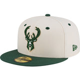 New Era 2025-26 City Edition 59Fifty City Brim Milwaukee Bucks Fitted Hat-left