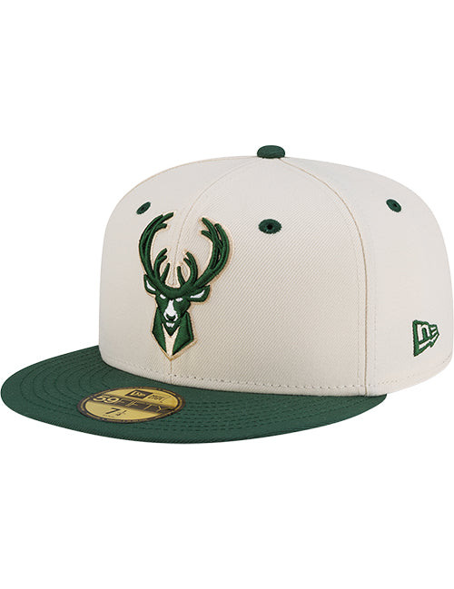 New Era 2025-26 City Edition 59Fifty City Brim Milwaukee Bucks Fitted Hat-left