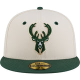 New Era 2025-26 City Edition 59Fifty City Brim Milwaukee Bucks Fitted Hat-front