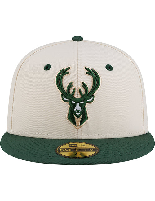 New Era 2025-26 City Edition 59Fifty City Brim Milwaukee Bucks Fitted Hat-front