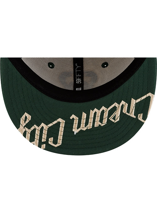 New Era 2025-26 City Edition 59Fifty City Brim Milwaukee Bucks Fitted Hat-UV