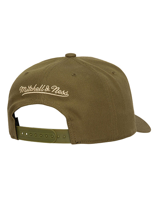 Mitchell & Ness HWC '93 Olive Pinch Milwaukee Bucks Snapback Hat-back