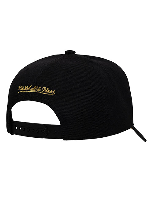 Mitchell & Ness HWC '68 Pro Pinned Gold Milwaukee Bucks Snapback Hat-back