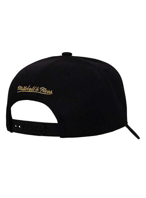 Mitchell & Ness HWC '68 Pro Pinned Gold Milwaukee Bucks Snapback Hat-back