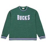 Mitchell & Ness HWC '93 Static Streak Milwaukee Bucks Crewneck Sweatshirt-front