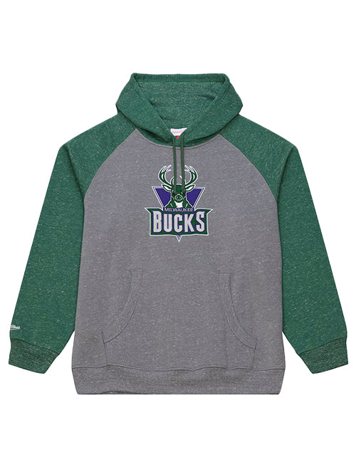 Mitchell & Ness HWC '93 Milwaukee Bucks Static Streak Hooded Sweatshirt-front