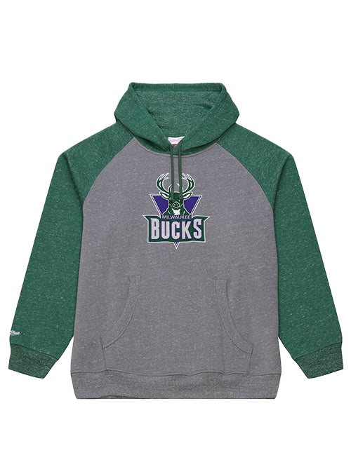 Mitchell & Ness HWC '93 Milwaukee Bucks Static Streak Hooded Sweatshirt-front