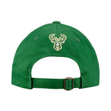 Tri-Color Wordmark Milwaukee Bucks Adjustable Hat-bsck