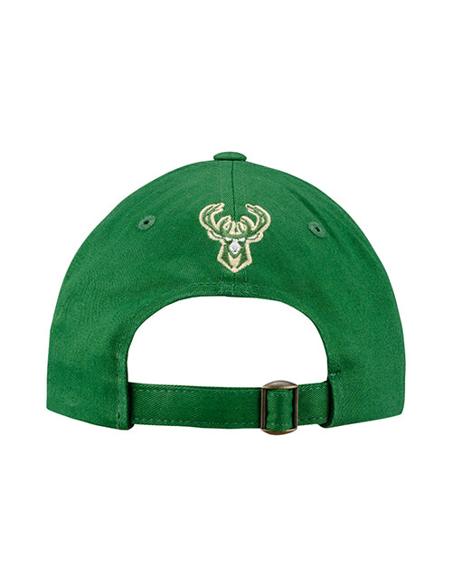 Tri-Color Wordmark Milwaukee Bucks Adjustable Hat-bsck