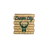 Aminco 2025-26 City Edition Brick Milwaukee Bucks Pin