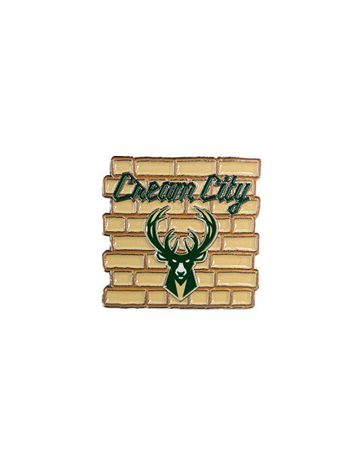 Aminco 2025-26 City Edition Brick Milwaukee Bucks Pin