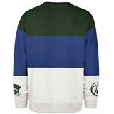 '47 Brand 2024-25 City Edition Maximalist Milwaukee Bucks Crewneck Sweatshirt