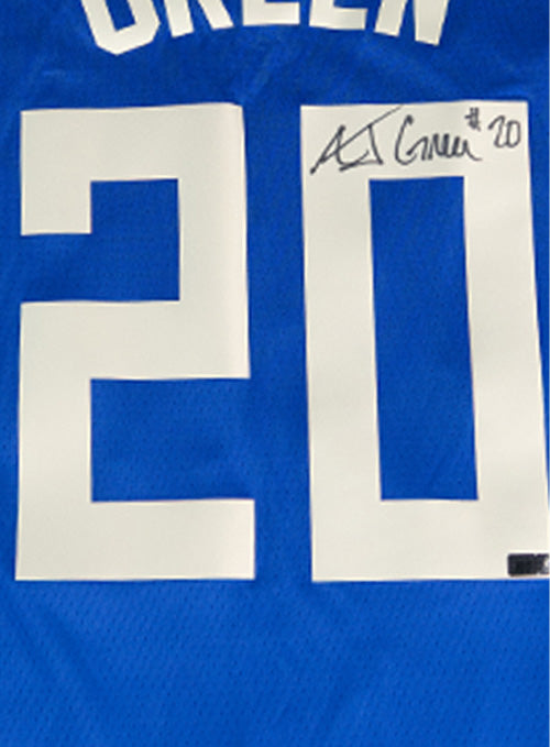 Signed Nike 2024-25 City Edition AJ Green Milwaukee Bucks Swingman Jersey-signature