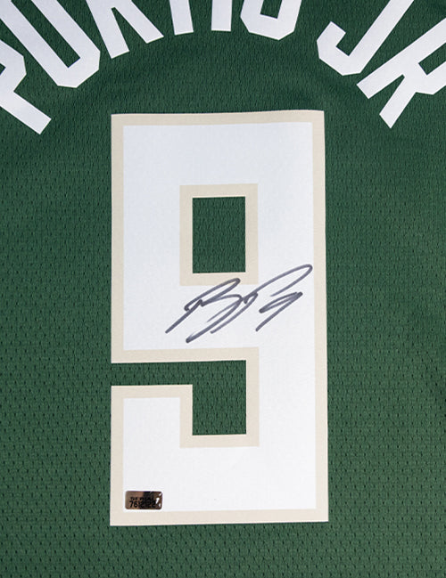 Signed Nike 2022 Icon Edition Bobby Portis Milwaukee Bucks Swingman Jersey-signed