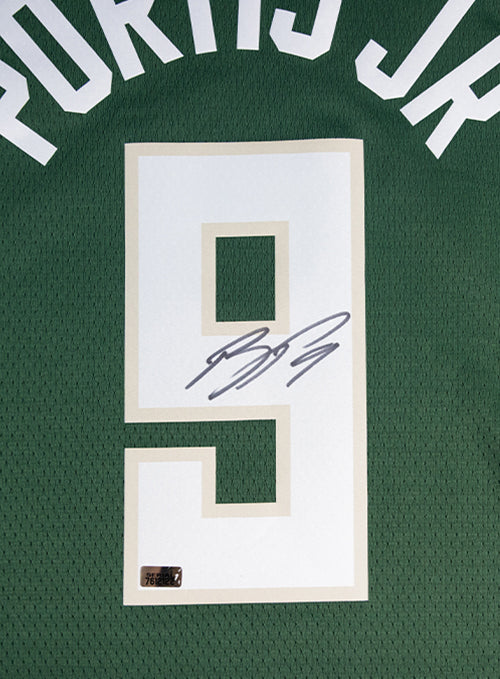 Signed Nike 2022 Icon Edition Bobby Portis Milwaukee Bucks Swingman Jersey-signed