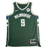 Signed Nike 2022 Icon Edition Bobby Portis Milwaukee Bucks Swingman Jersey-front