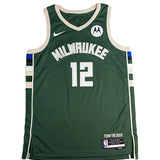 Signed Nike 2022 Icon Edition Taurean Prince Milwaukee Bucks Swingman Jersey-front