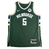 Signed Nike 2022 Icon Edition Gary Trent Jr. Milwaukee Bucks Swingman Jersey-front