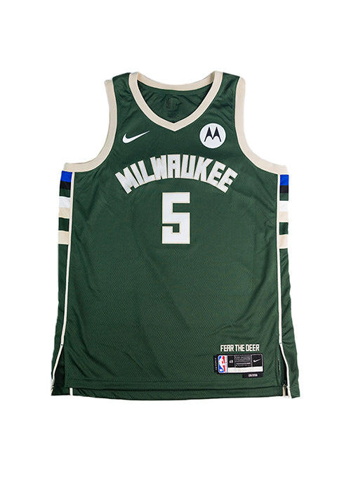 Signed Nike 2022 Icon Edition Gary Trent Jr. Milwaukee Bucks Swingman Jersey-front