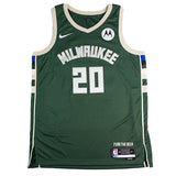Signed Nike 2022 Icon Edition AJ Green Milwaukee Bucks Swingman Jersey-front