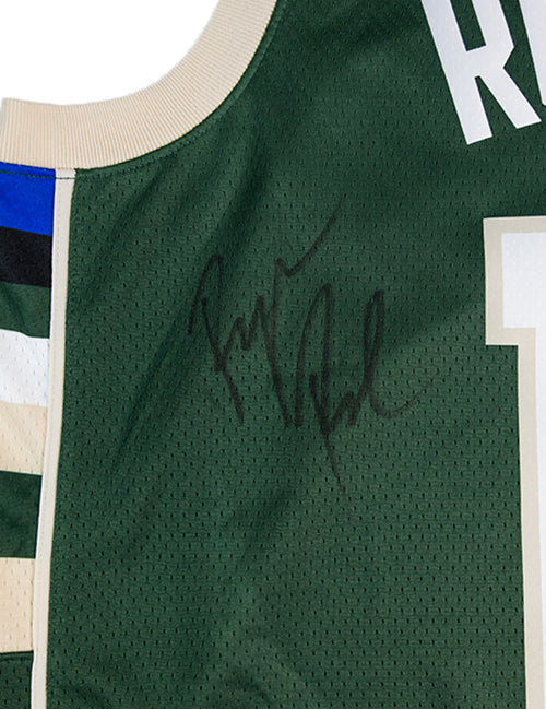 Signed Nike 2022 Icon Edition Ryan Rollins Milwaukee Bucks Swingman Jersey-signed