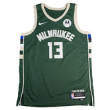Signed Nike 2022 Icon Edition Ryan Rollins Milwaukee Bucks Swingman Jersey-front