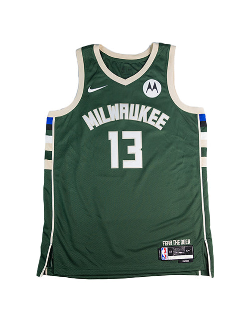 Signed Nike 2022 Icon Edition Ryan Rollins Milwaukee Bucks Swingman Jersey-front