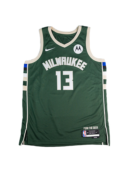 Signed Nike 2022 Icon Edition Ryan Rollins Milwaukee Bucks Swingman Jersey-front