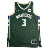 Signed Nike 2022 Icon Edition Kevin Porter Jr. Milwaukee Bucks Swingman Jersey0front