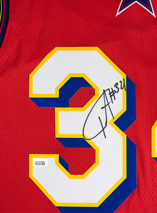 Signed Jordan 2025 All-Star Giannis Antetokounmpo Milwaukee Bucks Swingman Jersey-signature