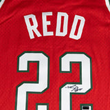 Signed Mitchell & Ness HWC '08 Michael Redd Milwaukee Bucks Swingman Jersey-signature