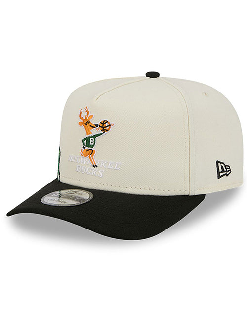 New Era 9Fifty HWC '68 Milwaukee Bucks A-Frame Snapback Hat-left