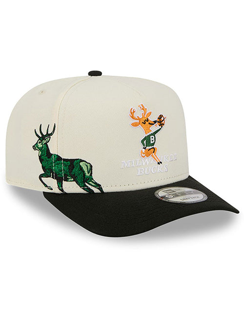 New Era 9Fifty HWC '68 Milwaukee Bucks A-Frame Snapback Hat-right