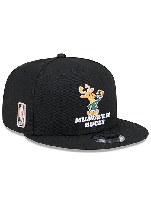 New Era 9Fifty HWC '68 Black Milwaukee Bucks Snapback Hat-right