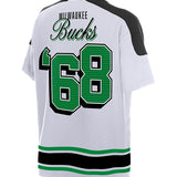 New Era Classics Stripe Milwaukee Bucks T-Shirt-back